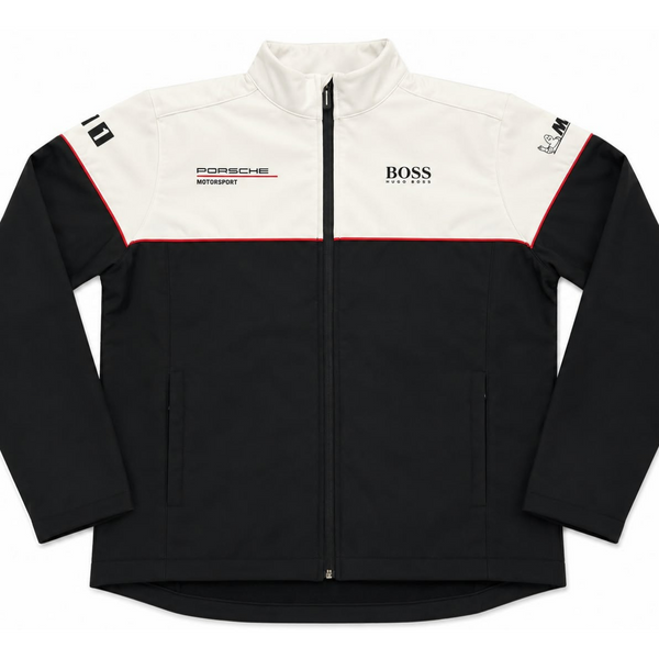 Porsche Motorsport Hugo Boss Softshell Jacket (White & Black
