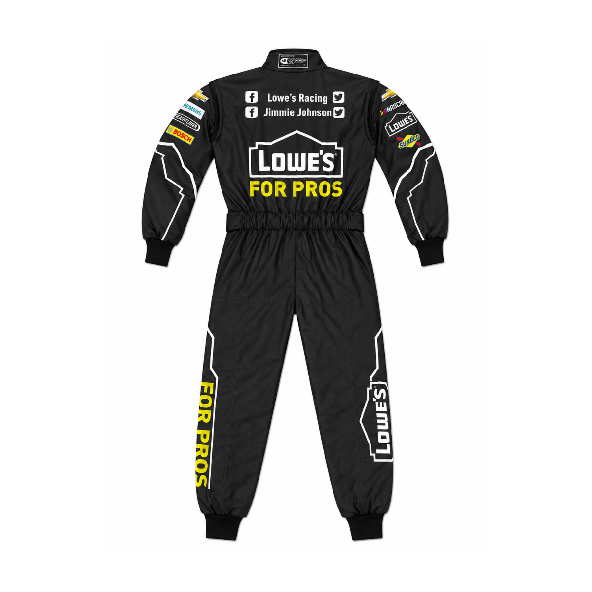 Jimmie Johnson #48 Black NASCAR Go Kart Racing Suit