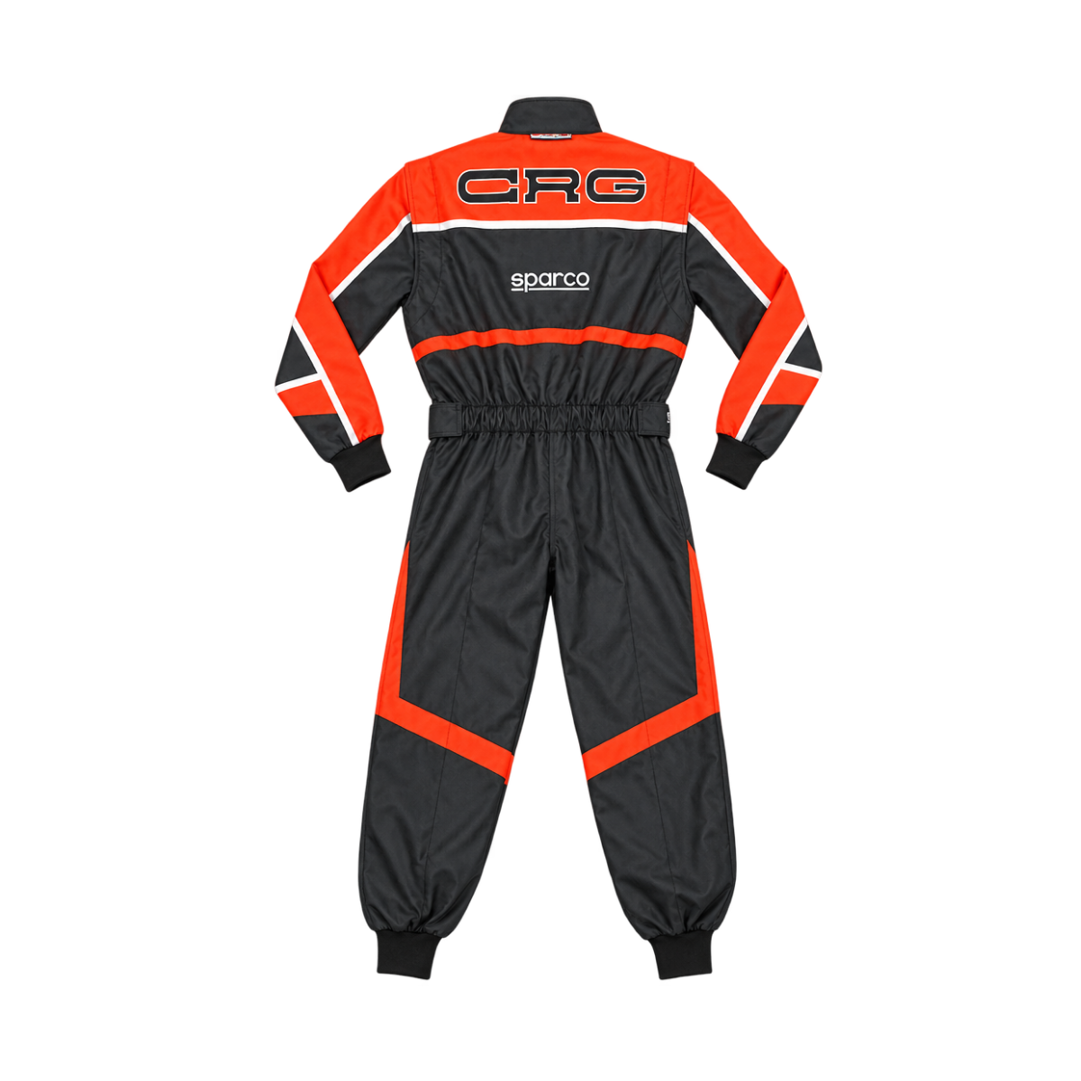 CRG Orange Black Go Kart Racing Suit