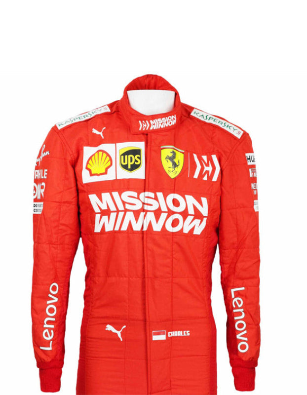 Charles Leclerc MW Ferrari F1 Racing Suit – CIK/FIA Level 2 Go Kart Suit