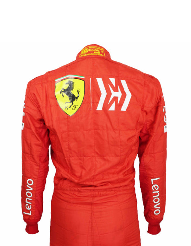 Charles Leclerc MW Ferrari F1 Racing Suit – CIK/FIA Level 2 Go Kart Suit