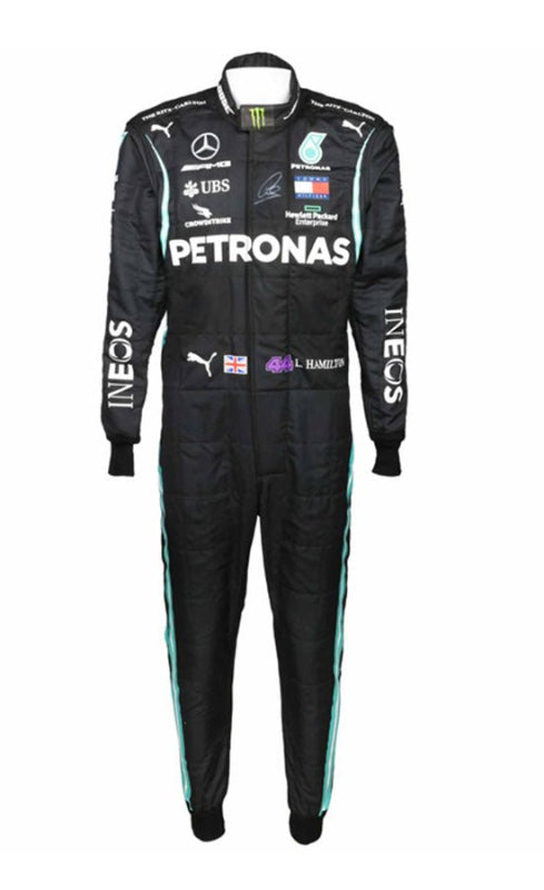 Shop the 2020 Lewis Hamilton Mercedes Go Kart Racing Suit – CIK/FIA Level 2 approved. Built with Cordura and cotton lining, fully customizable, fast global shipping.

sajalsports.com