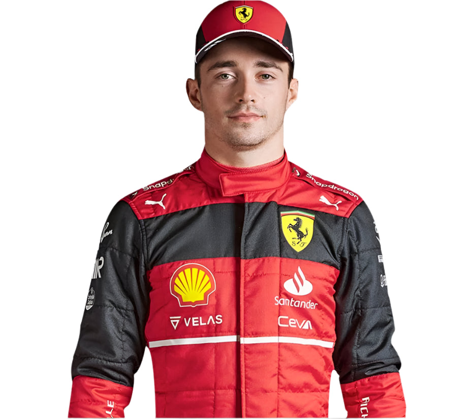 2022 Ferrari Charles Leclerc Go Kart Racing Suit | CIK FIA Level 2 | Custom Sizes Available