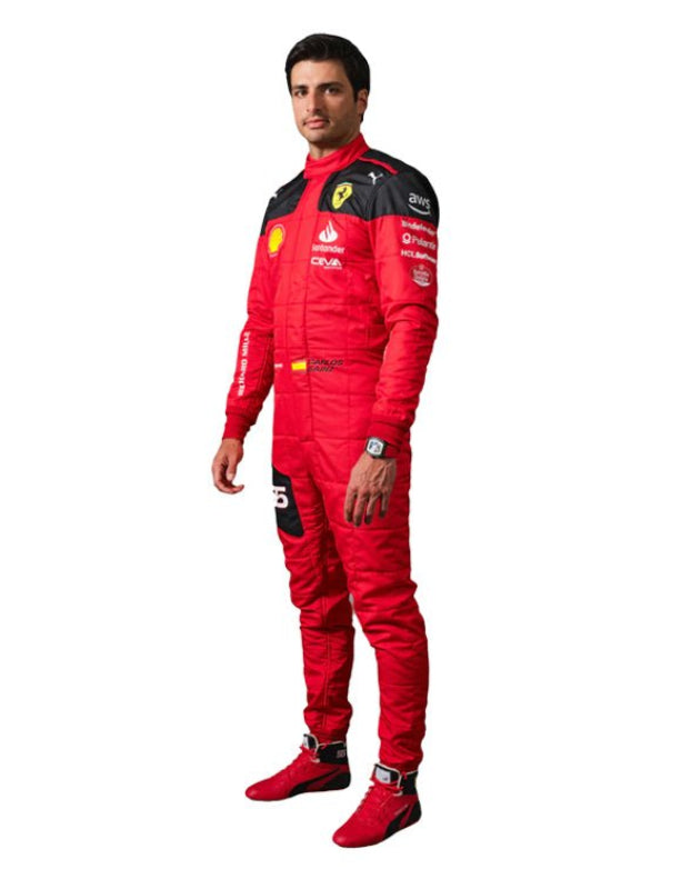 2023 Carlos Sainz Scuderia Ferrari F1 Racing Suit – CIK/FIA Level 2 Approved | Kart Racewear

sajalsports.com

