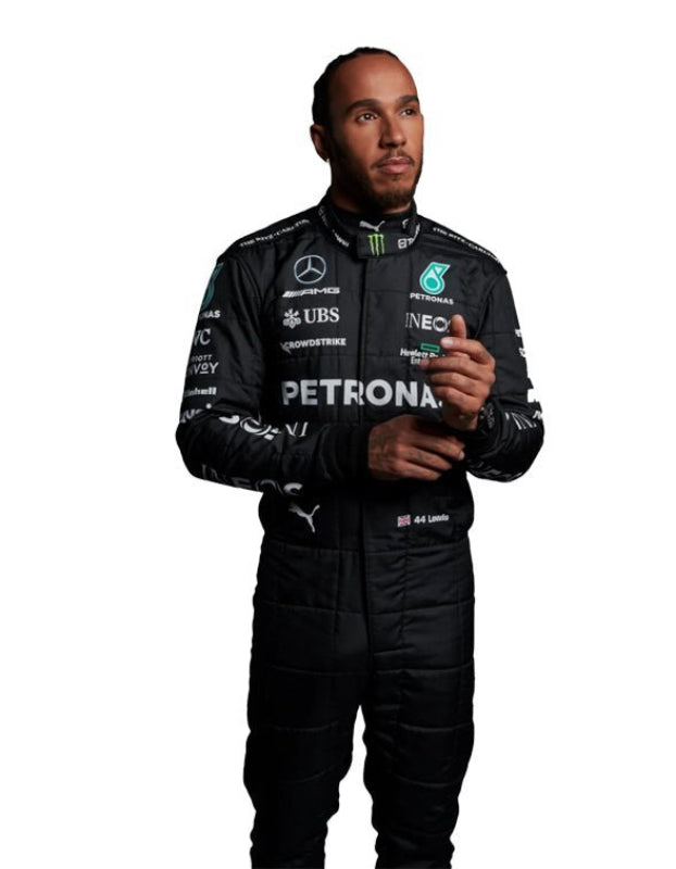2023 Lewis Hamilton Petronas Mercedes Racing Suit – CIK/FIA Level 2 Approved | F1 Go-Kart Suit