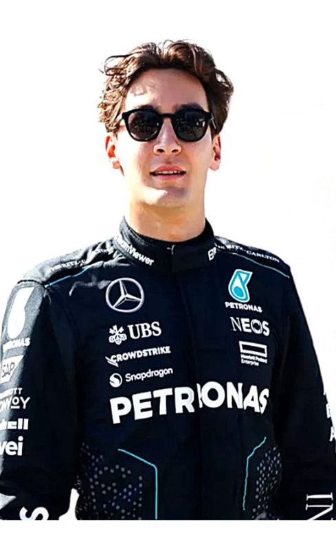 2024 George Russell Mercedes Petronas Racing Suit – CIK/FIA Level 2 certified. Custom karting suit, all sizes, fast shipping.

sajalsports.com