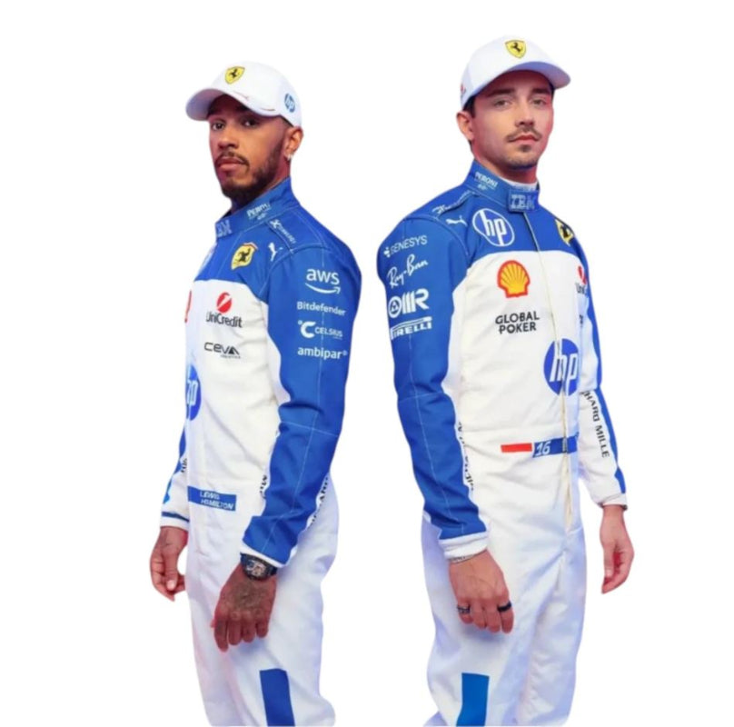 F1 2025 Miami GP Lewis Hamilton and Chalrles Leclerc Go Kart Suit 

sajalsports.com