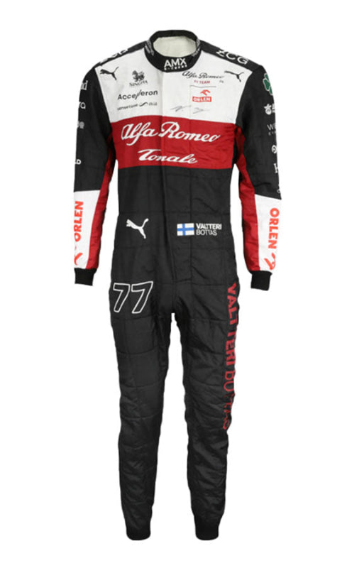 Shop the Alfa Romeo Valtteri Bottas Go Kart Suit – CIK/FIA Level 2 approved. Cordura build, cotton lining, fully customizable, fast global delivery.

sajalsports.com