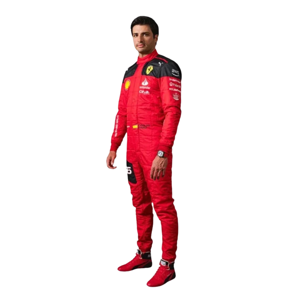 Carlos Sainz Ferrari 2023 Racing Style Go Kart Suit