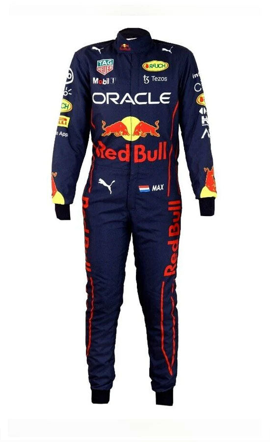 F1 Oracle Red Bull Max Race Suit CIK/FIA Level 2 F1 Go Kart Racing Suit