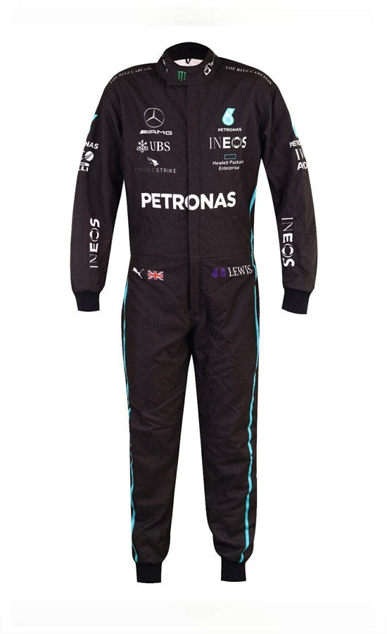 F1 Petronas Racing Suit CIK/FIA Level 2 F1 Lewis Hamilton Mercedes AMG Racing Suit