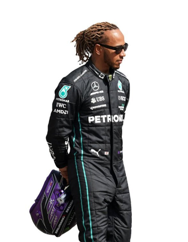 Shop the 2022 Lewis Hamilton Mercedes Go Kart Suit – CIK/FIA Level 2 approved. Built with Cordura and cotton lining, fully customizable, and ships worldwide fast.

sajalsports.com