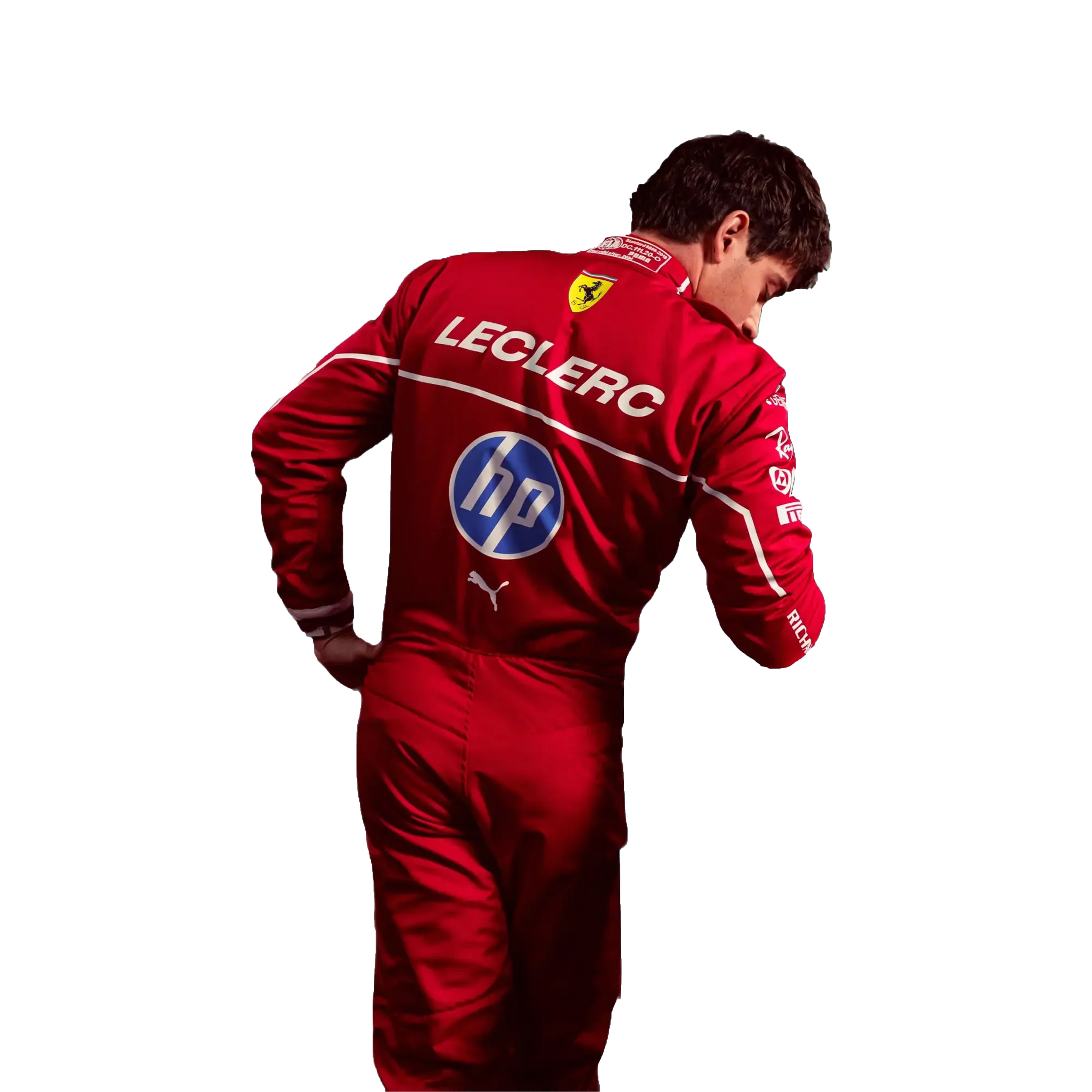 2025 Ferrari F1 Racing Suit – Lewis Hamilton & Charles Leclerc Edition | CIK/FIA Level 2 Go Kart Suit