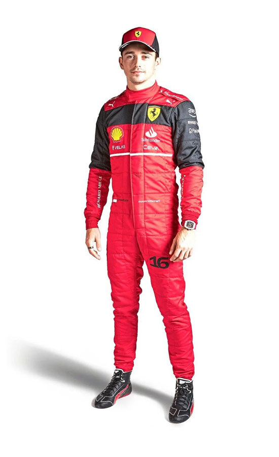 Go Kart Ferrari Racing Suits F1 2022 Charles Leclerc Race Suit CIK/FIA Level 2 Approved