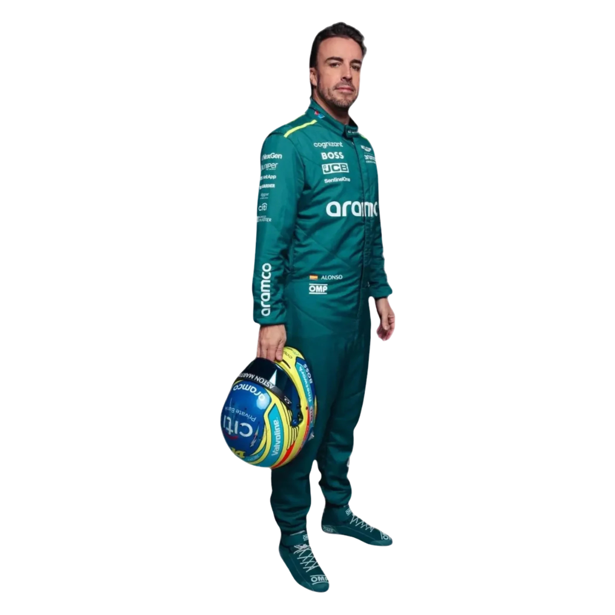 2024 Fernando Alonso Aston Martin Green Go Kart Racing Suit
