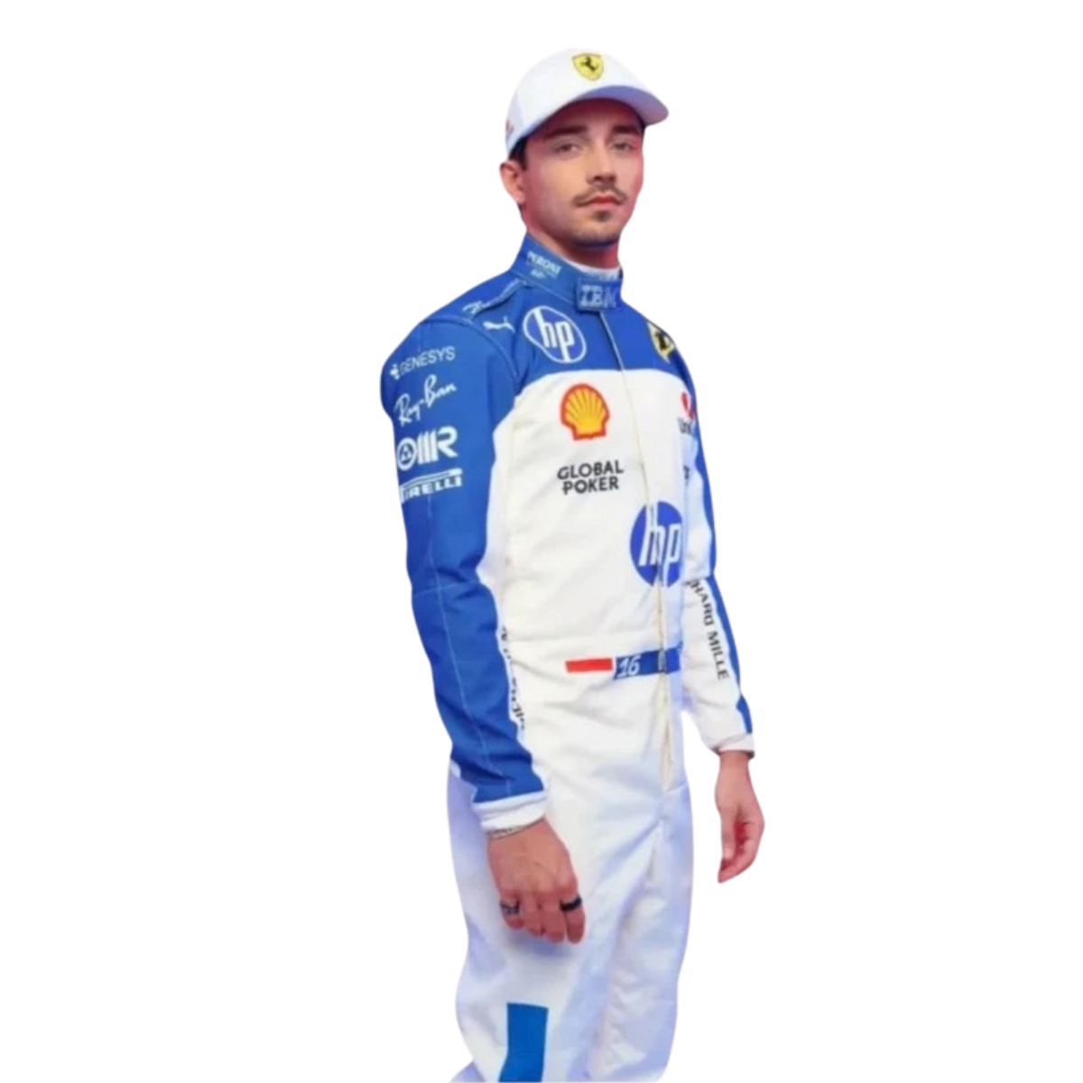 2025 Charles Leclerc Ferrari Racing Miami GP Race Suit