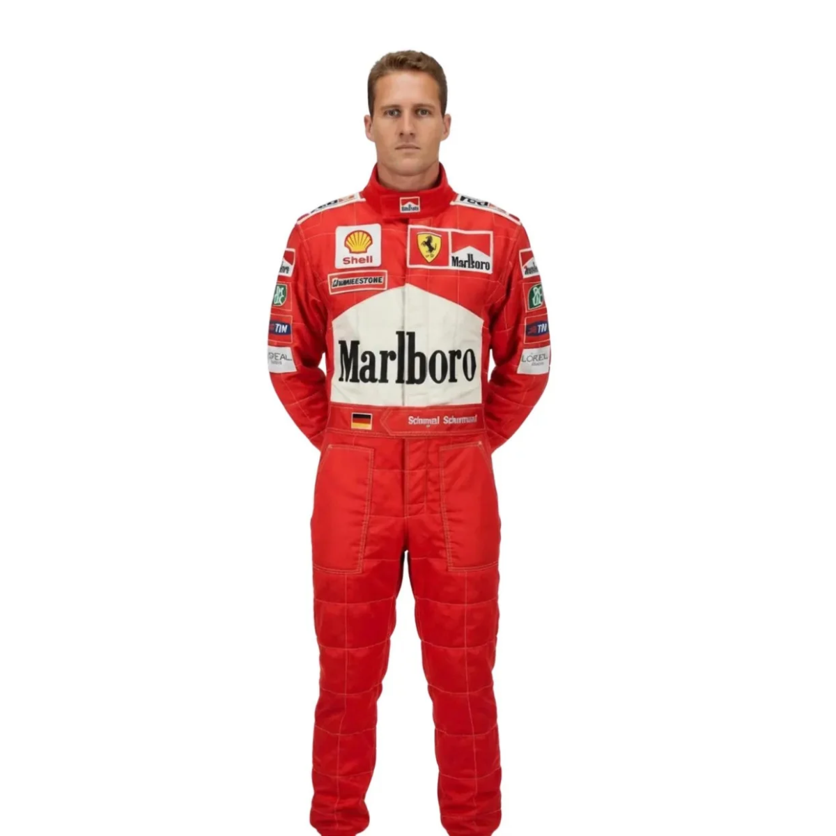 Michael Schumacher Marlboro Red Racing Go Kart Suit
