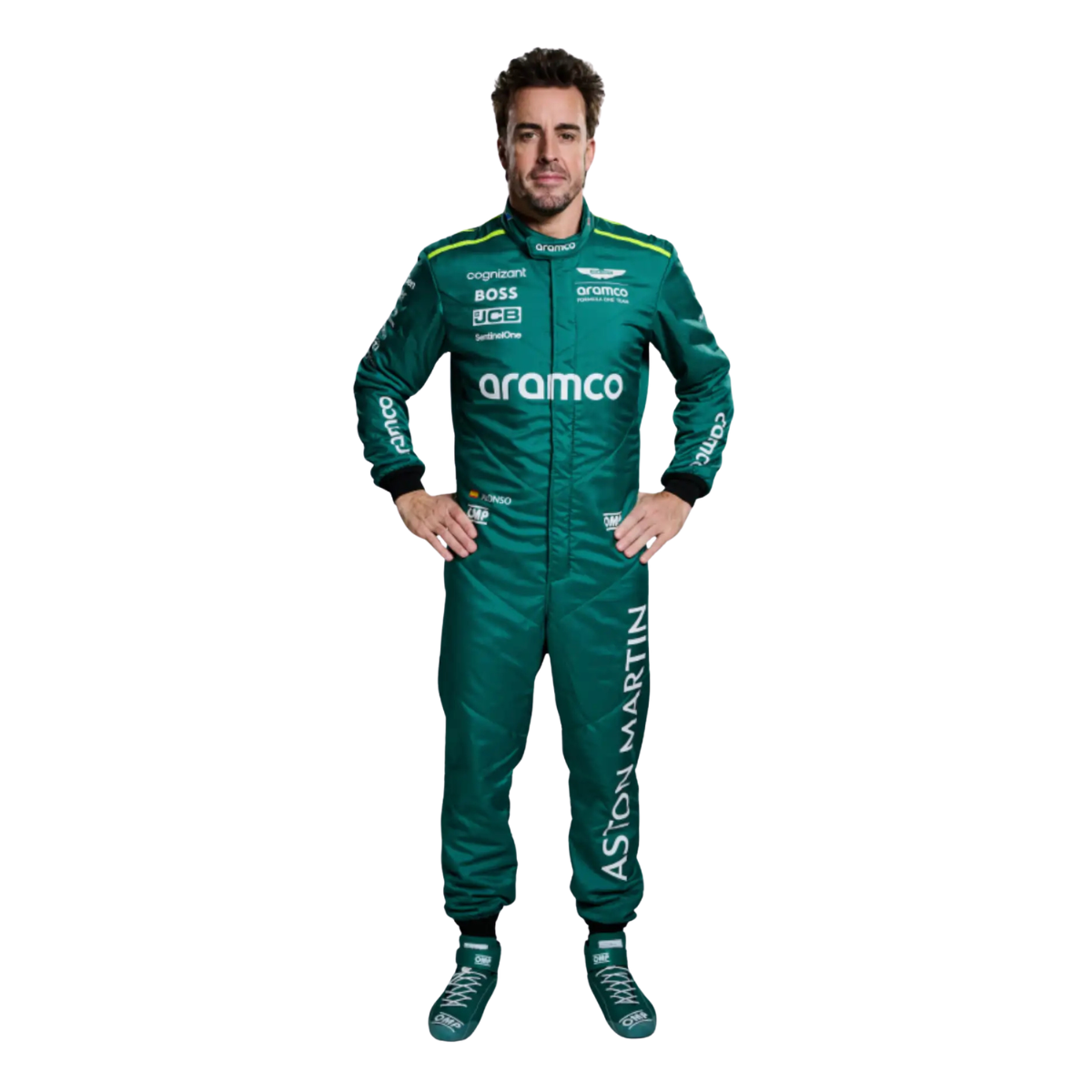 2024 Fernando Alonso Aston Martin Green Go Kart Racing Suit
