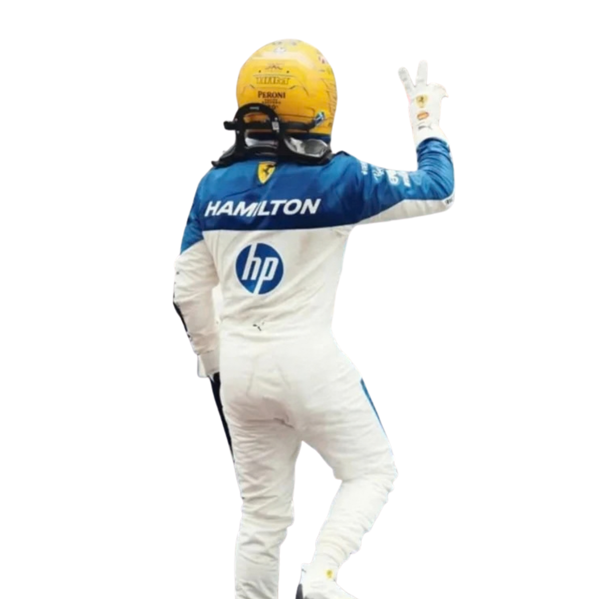 F1 2025 Lewis Hamilton Ferrari Miami GP Go Kart Racing Suit