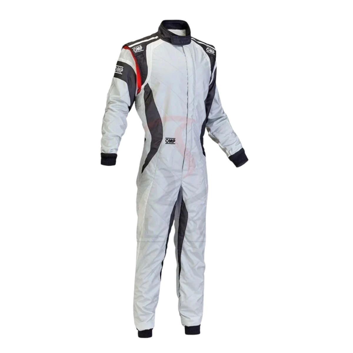 White & Black Racing Style Go Kart Suit – Custom Motorsport Karting Suit