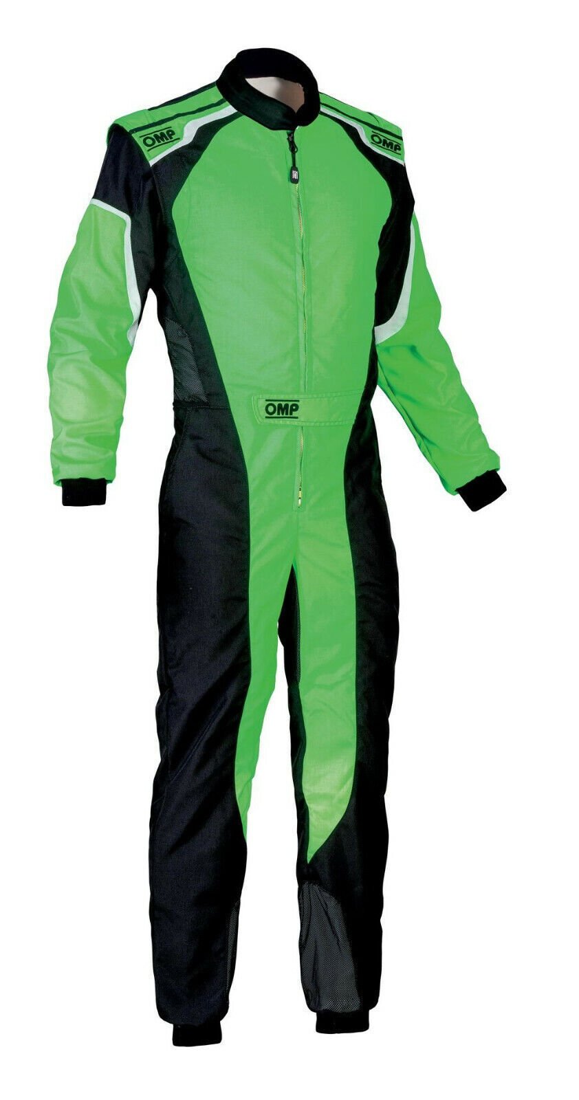 F1 OMP Green And Black Go-Kart Racing Suit/Outfit CIK/FIA Level 2 Approved